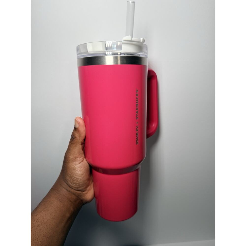 Stanley X Starbucks Philippines BERRY PINK 40oz OG Quencher Tumbler NEW HTF - Picture 3 of 8